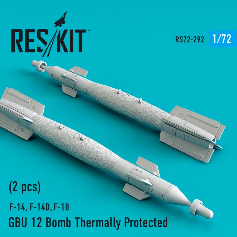 1/72 GBU 12 Bomb Thermally Protected (2 pcs) (F-14, F-14D,F-18)