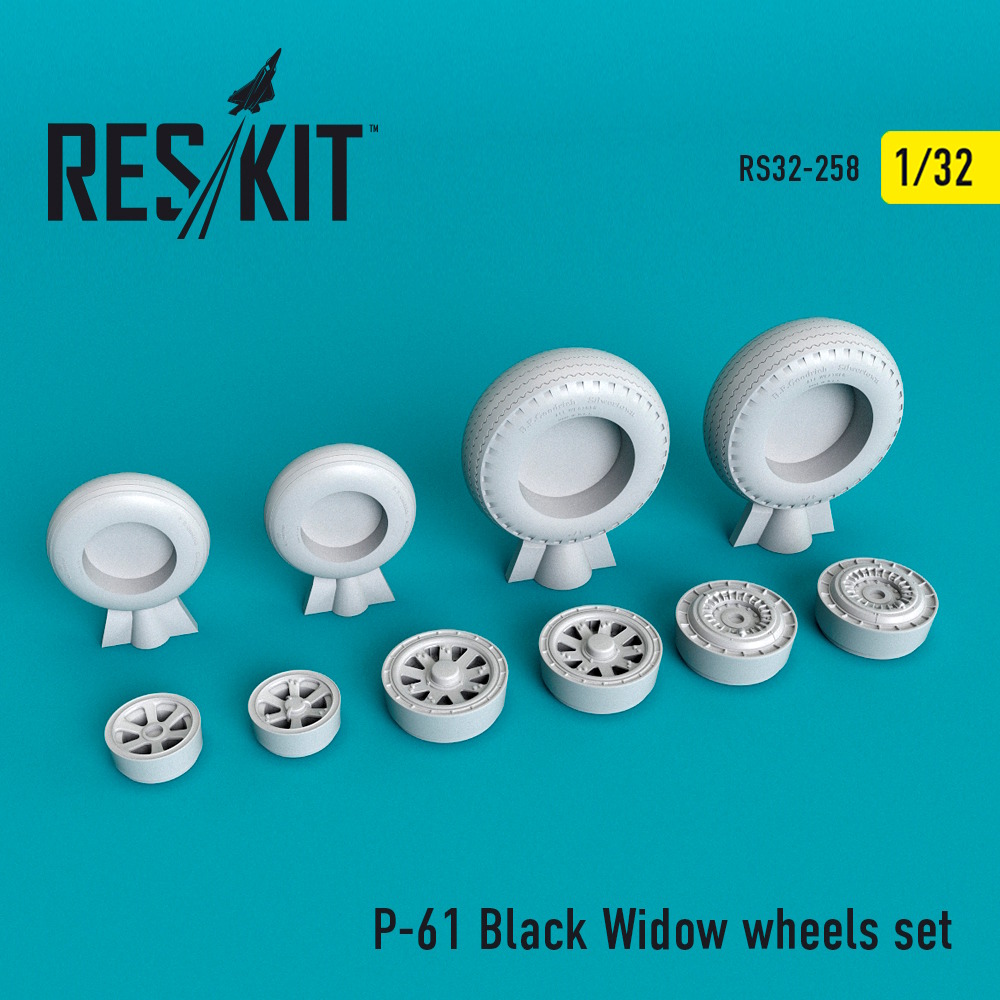 1/32 P-61 Black Widow wheels set 