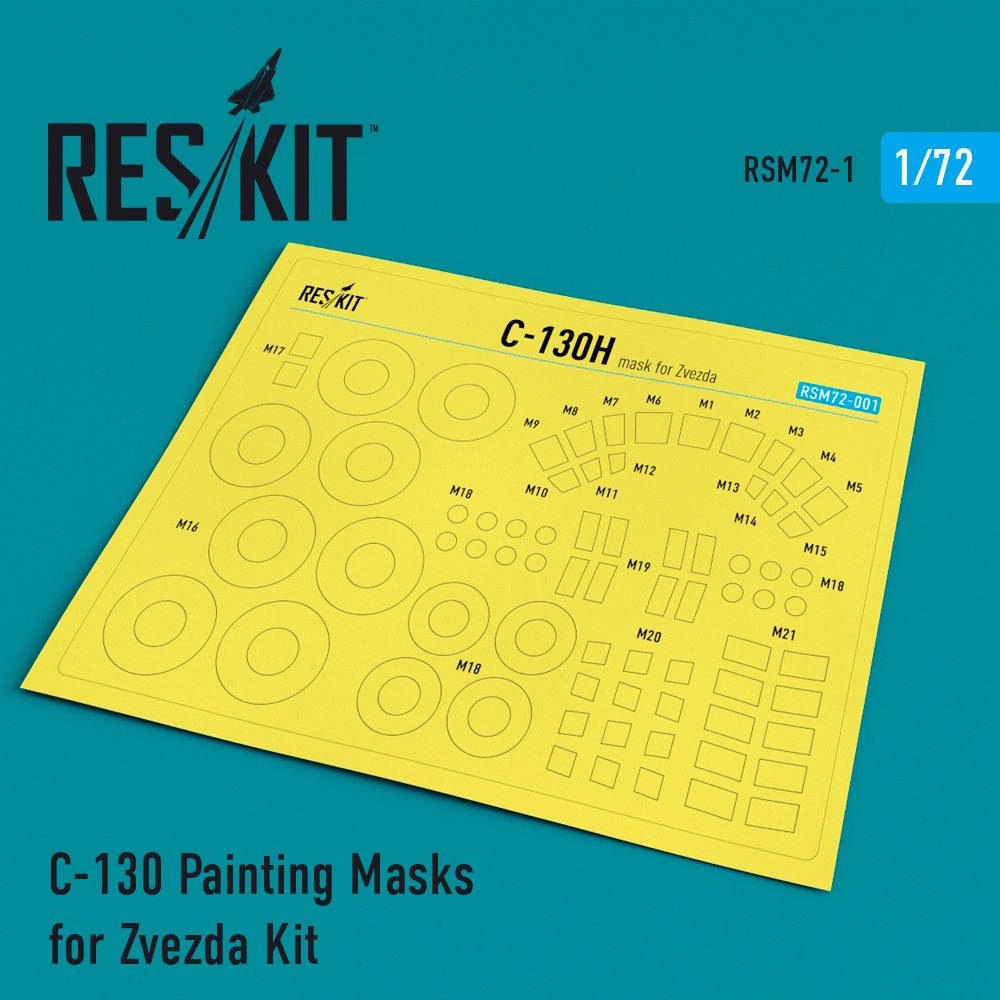 1/72 С-130 Painting Masks for Zvezda Kit