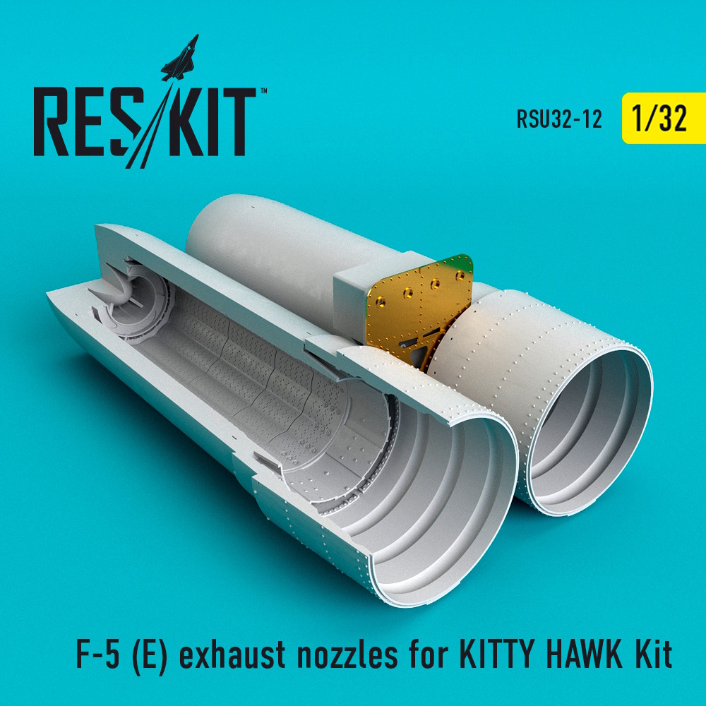 1/32 F-5 (E) exhaust nozzles for KITTY HAWK Kit