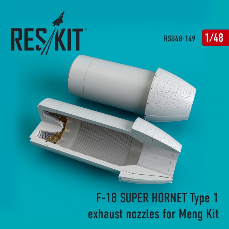 1/48 F-18 SUPER HORNET Type 1  exhaust nozzles for MENG Kit