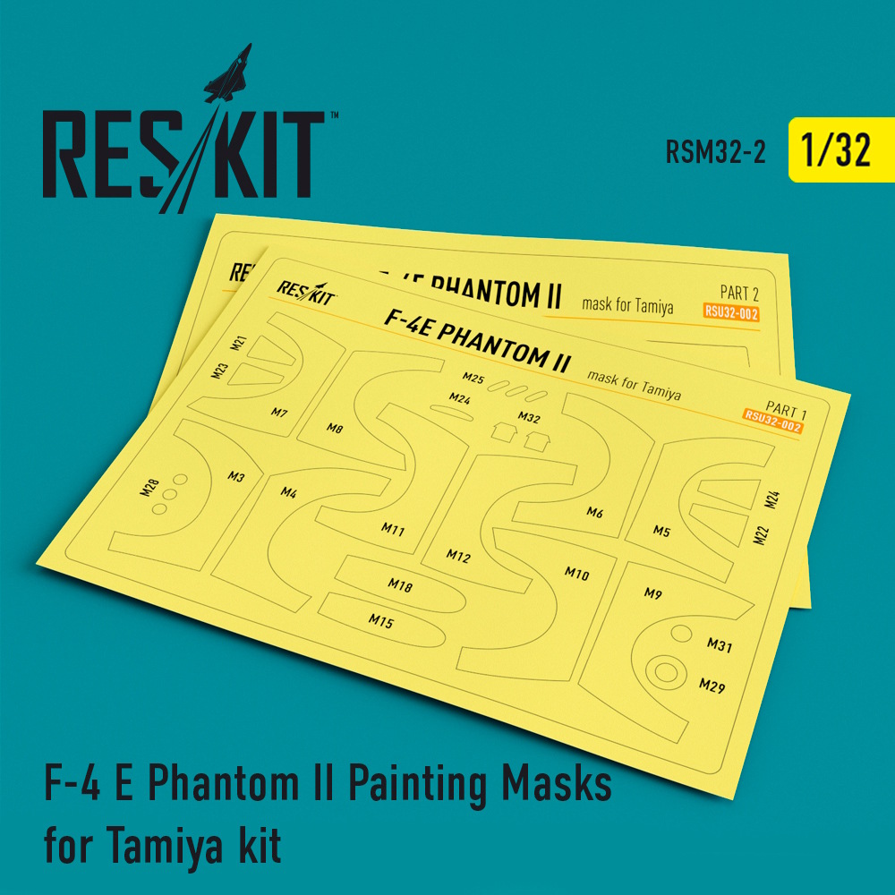 1/32 F-4 E Phantom II Painting Masks for Tamiya  kit