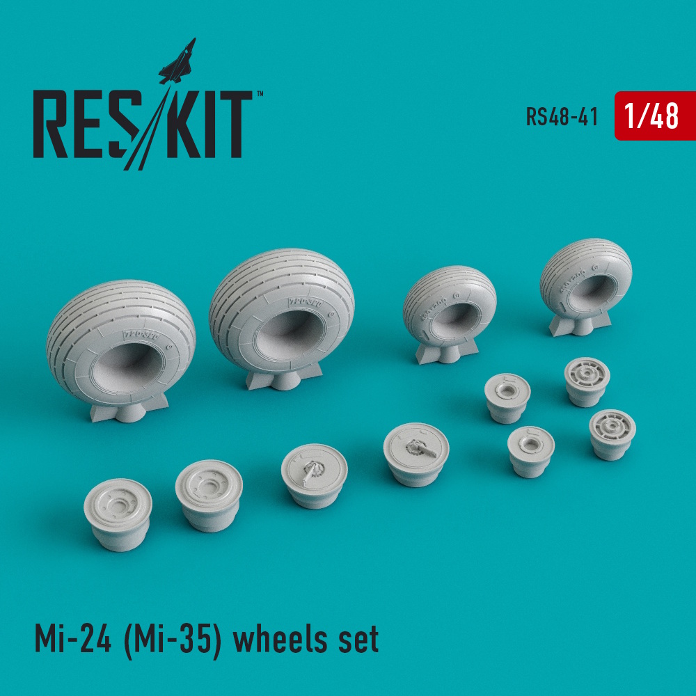 1/48 Mi-24 (Mi-35) wheels set 