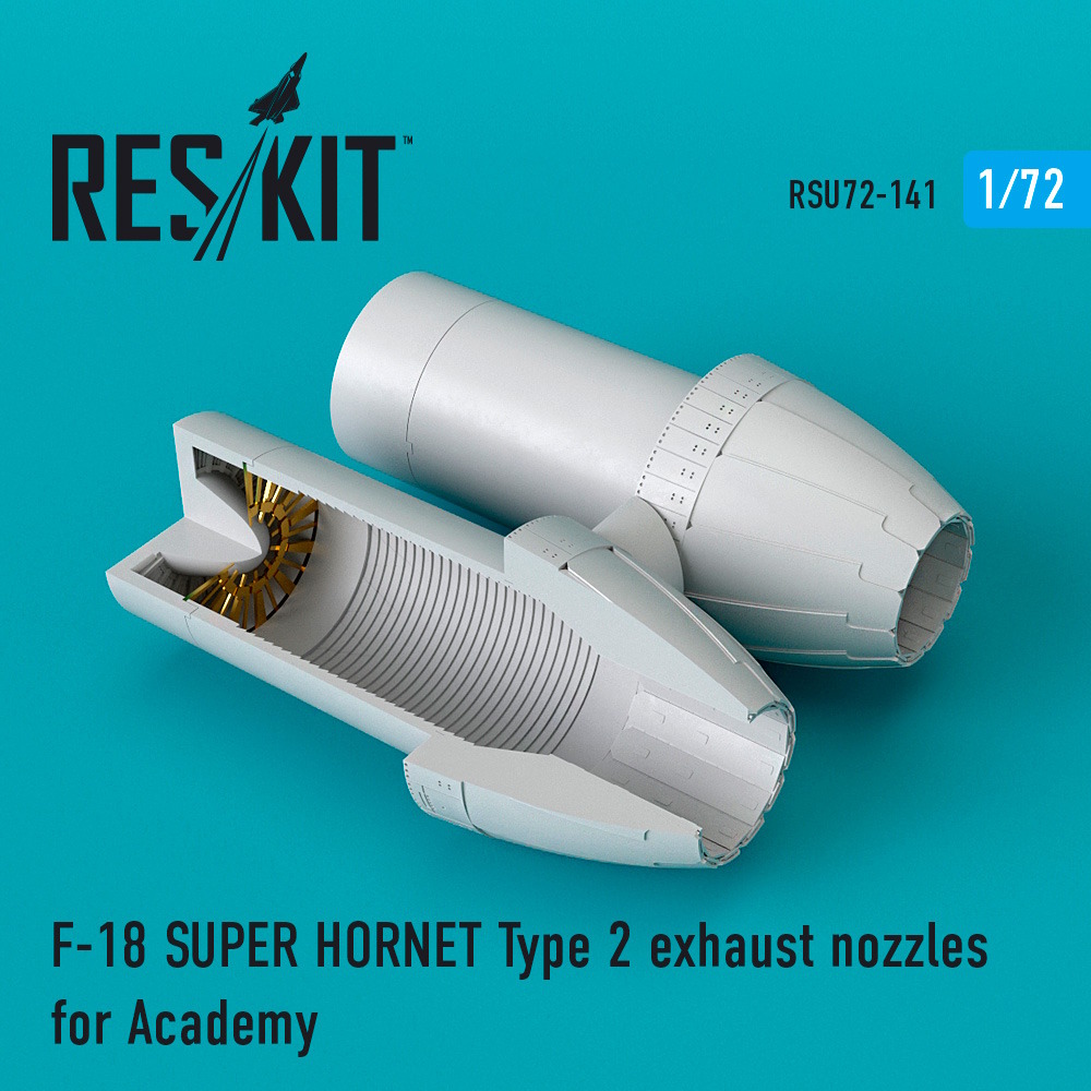 1/72 F-18 SUPER HORNET Type 2 exhaust nozzles for Academy