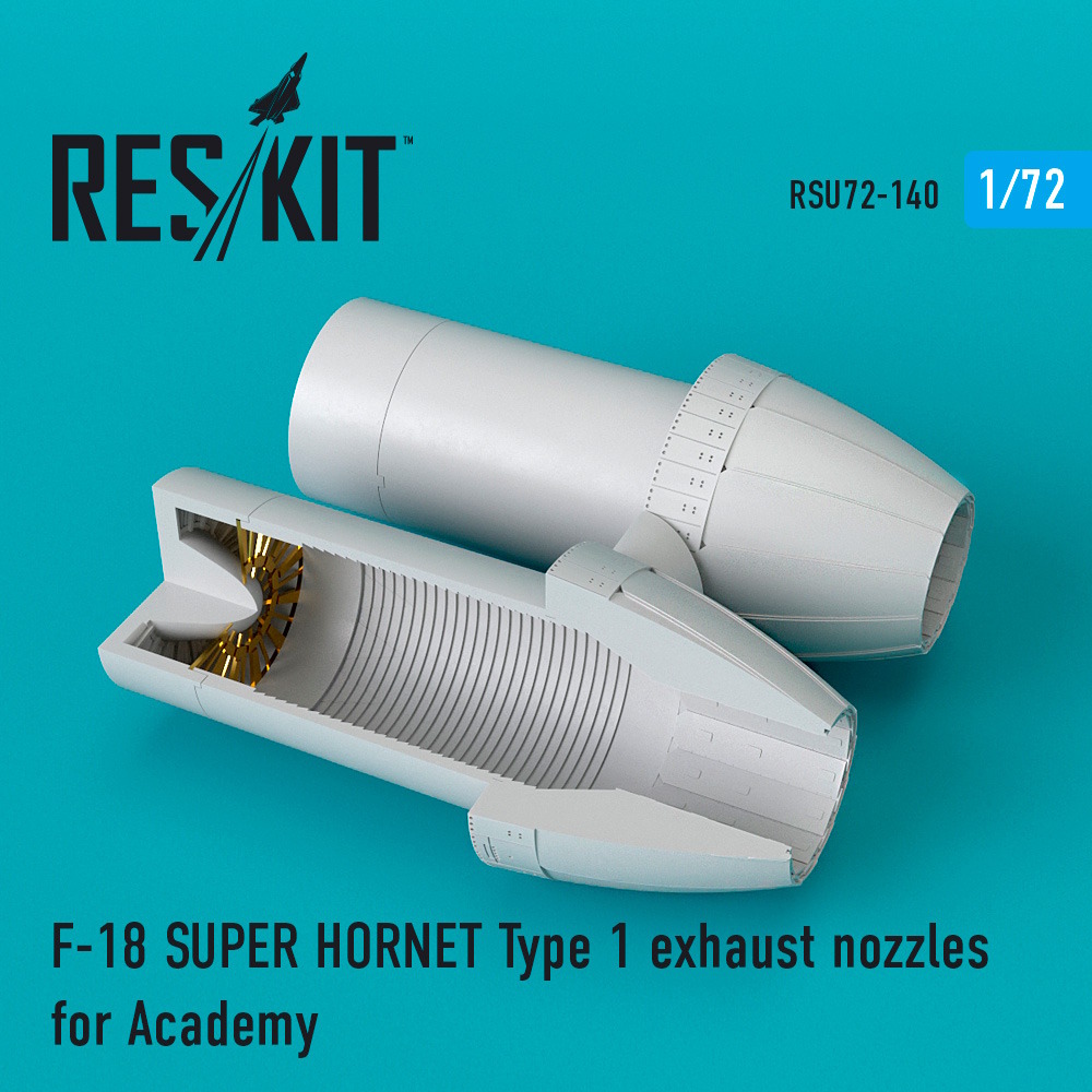 1/72 F-18 SUPER HORNET Type 1 exhaust nozzles for Academy