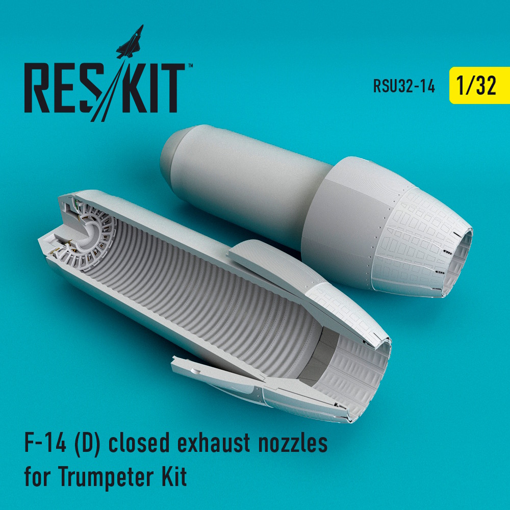 1/32 F-14 (D) closed exhaust nozzles for Trumpeter Kit