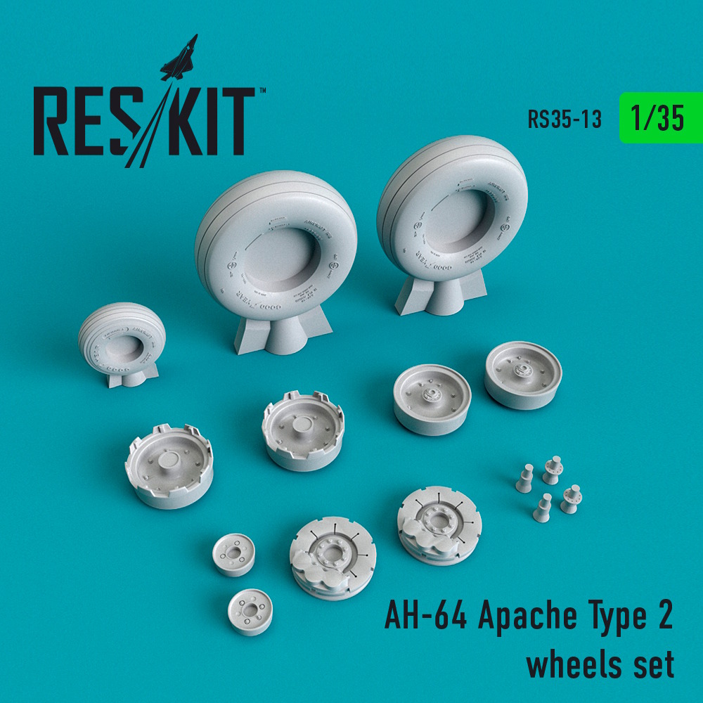 1/35 AH-64 Apache Type 2 wheels set