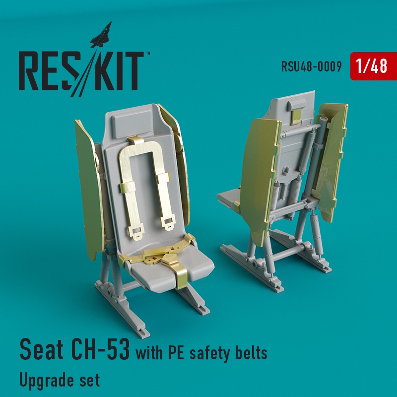 1/48 Seat CH-53, MH-53 with PE safety belts  