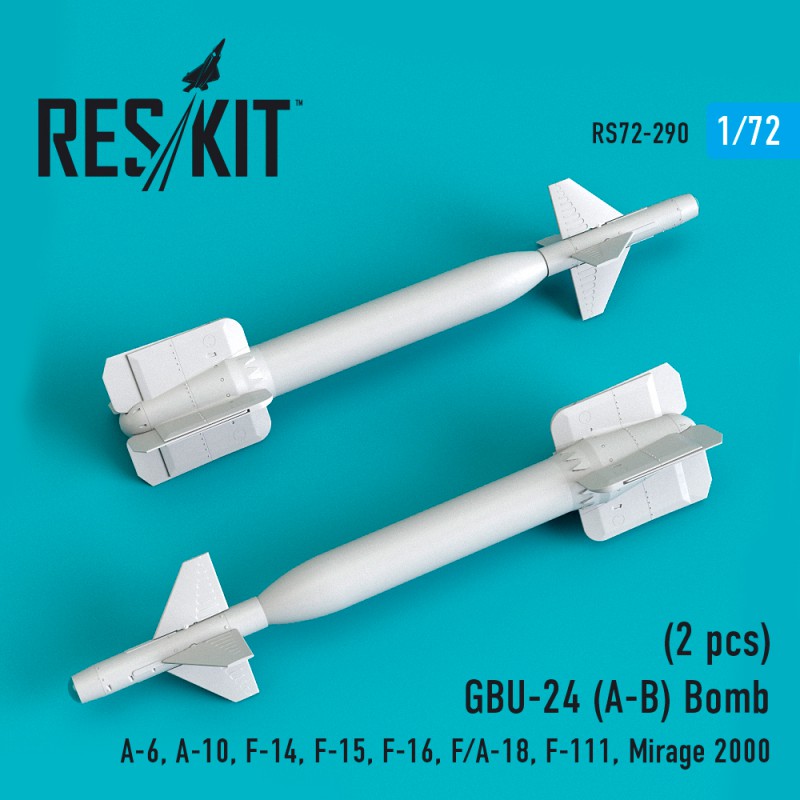 1/72 GBU-24 (A-B) Bomb (2 pcs) A-6, A-10, F-14, F-15, F-16, F/A-18, F-111, Mirage 2000