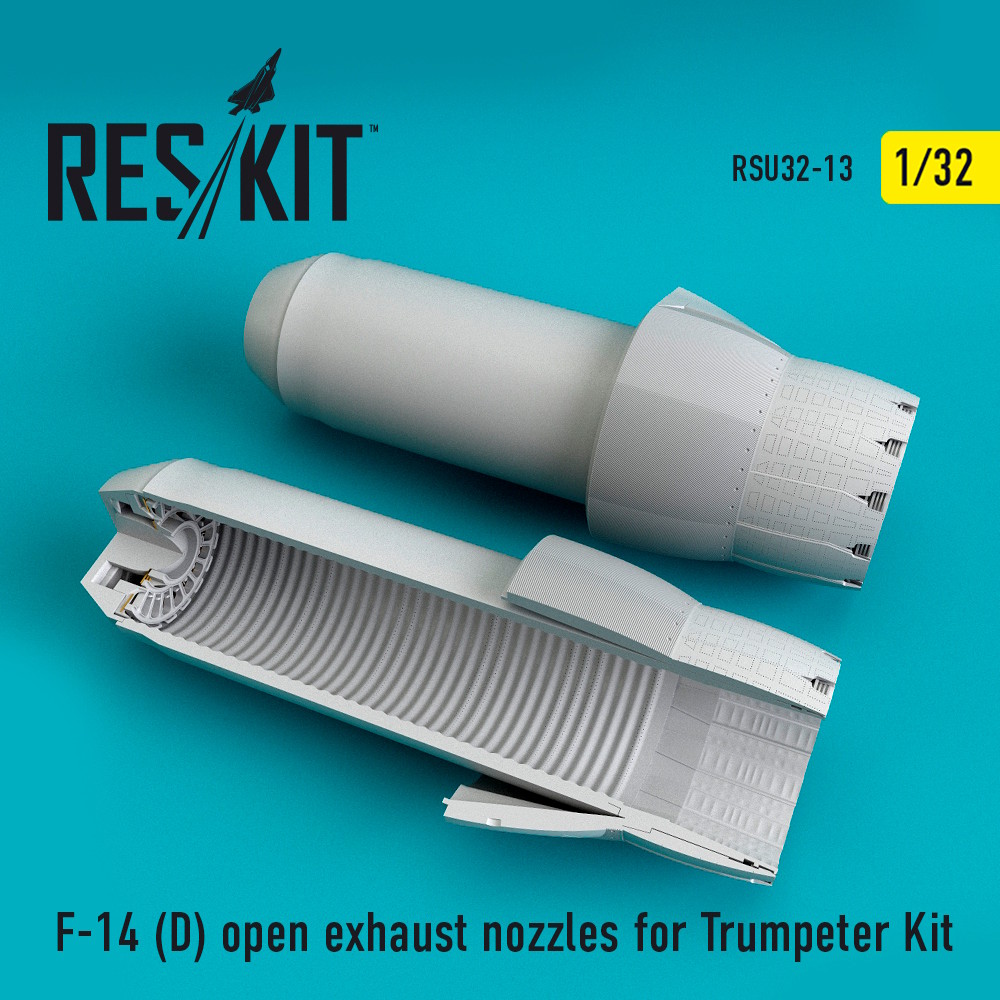 1/32 F-14 (D) open exhaust nozzles for Trumpeter Kit