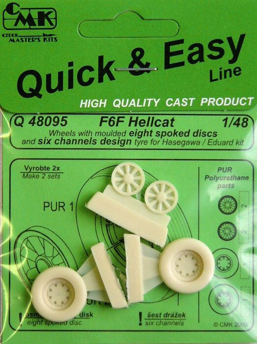 1/48 Hellcat wheels with 8 spoked disc