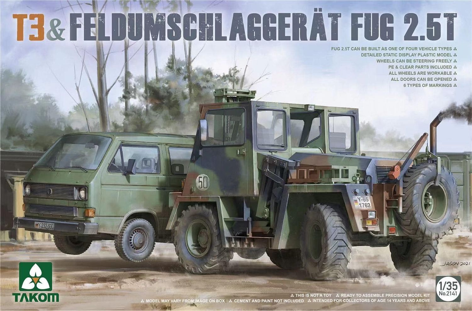 1/35 T3 & Feldumschlaggerat Fug 2.5t - Takom