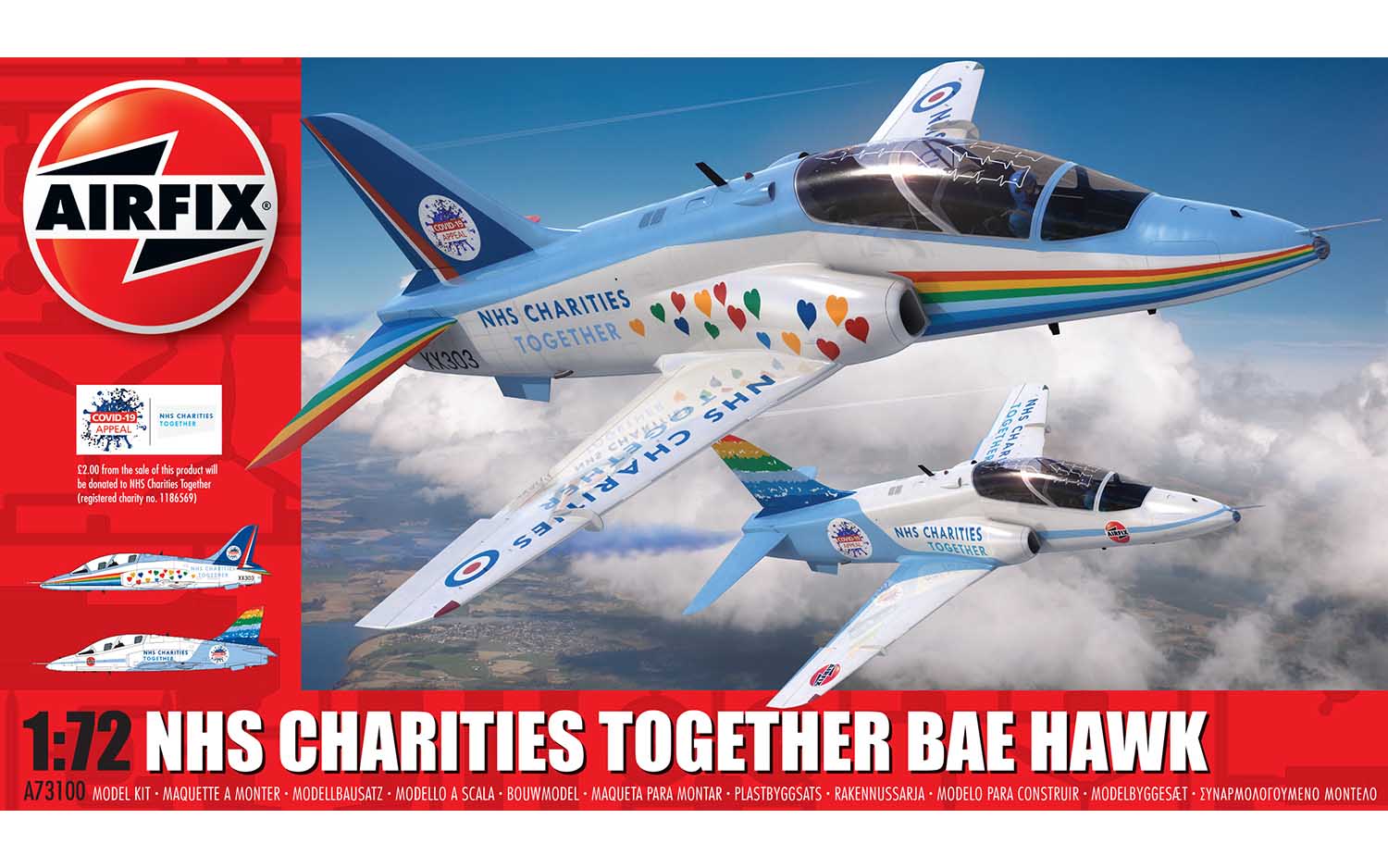 1/72 BAE Hawk NHS Livery - Competition Winning Design - Airfix