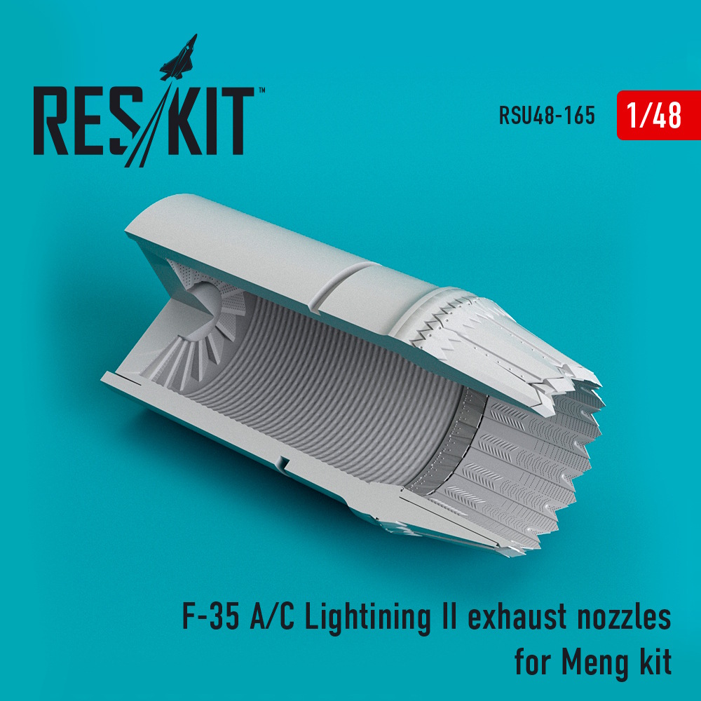 1/48 F-35 (A/С) Lightning II exhaust nozzles for Meng Kit