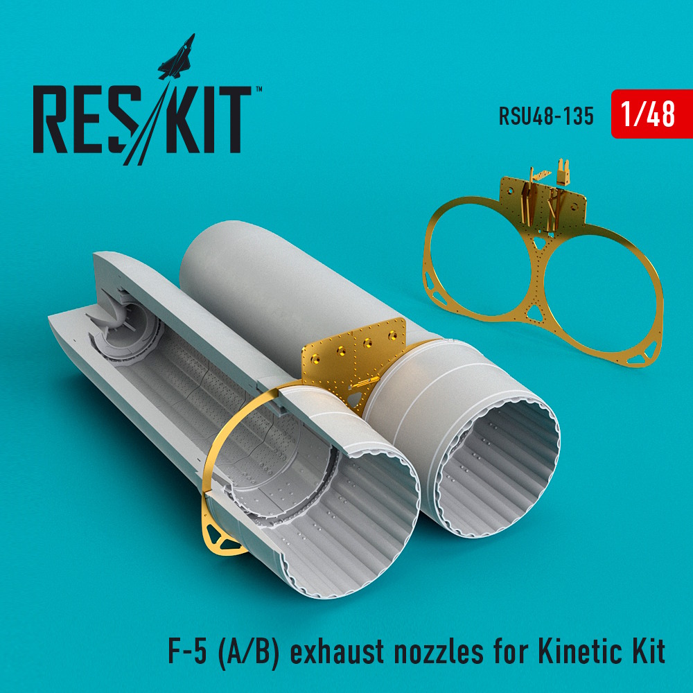 1/48 F-5 (A/B) exhaust nozzles for Kinetic Kit