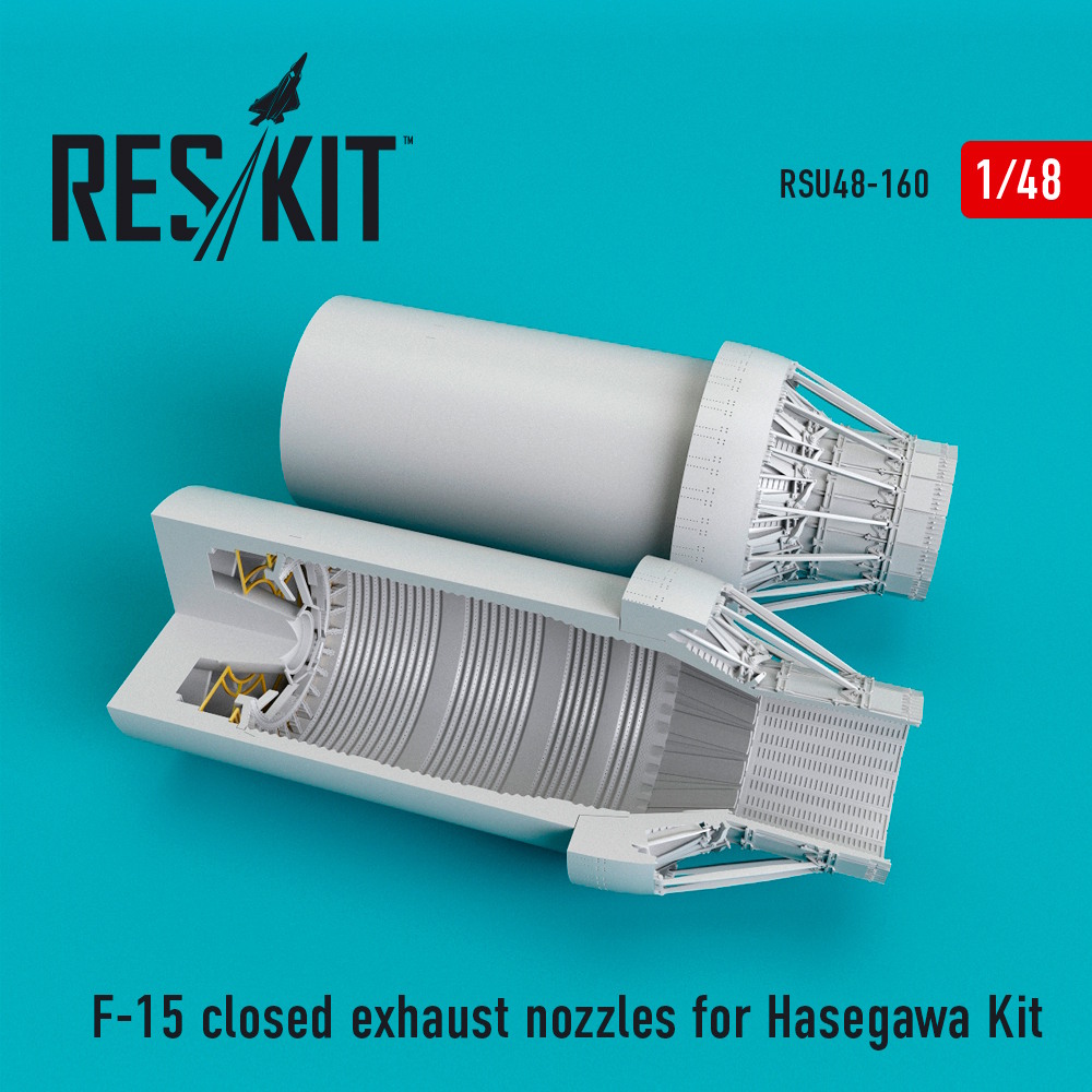 1/48 F-15 closed exhaust nozzles for Hasegawa Kit