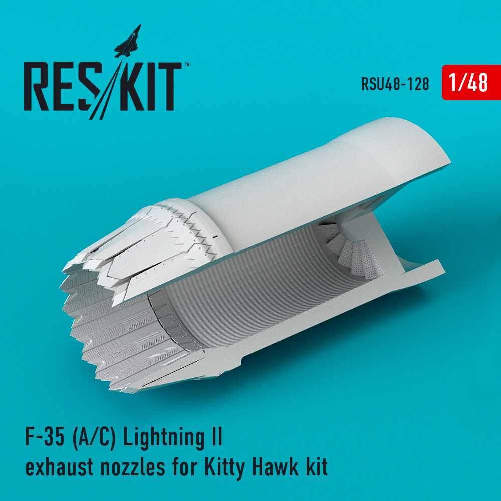 1/48 F-35 (A/С) Lightning II exhaust nozzles for Kitty Hawk Kit