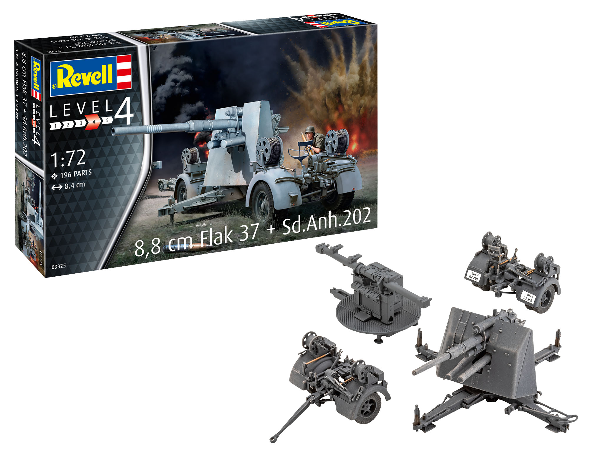 1/72 8,8 cm Flak 37 + Sd.Anh.202 - Revell