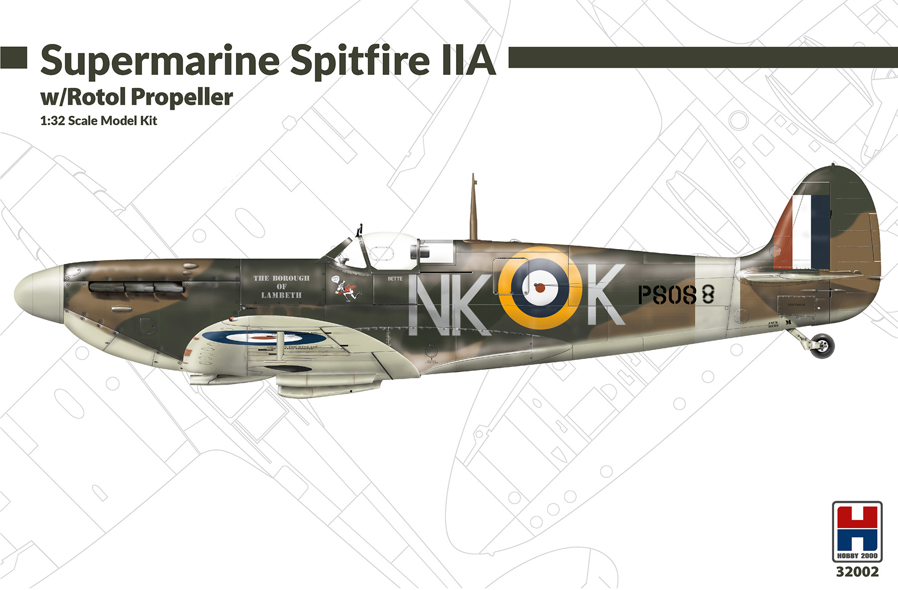 1/32 Supermarine Spitfire IIA w/Rotol Propeller - REVELL + CARTOGRAF + PMASK + RESIN