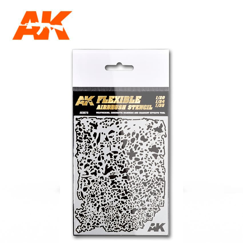 AK Interactive - Flexible airbrush stencil 1/20 – 1/24 – 1/35