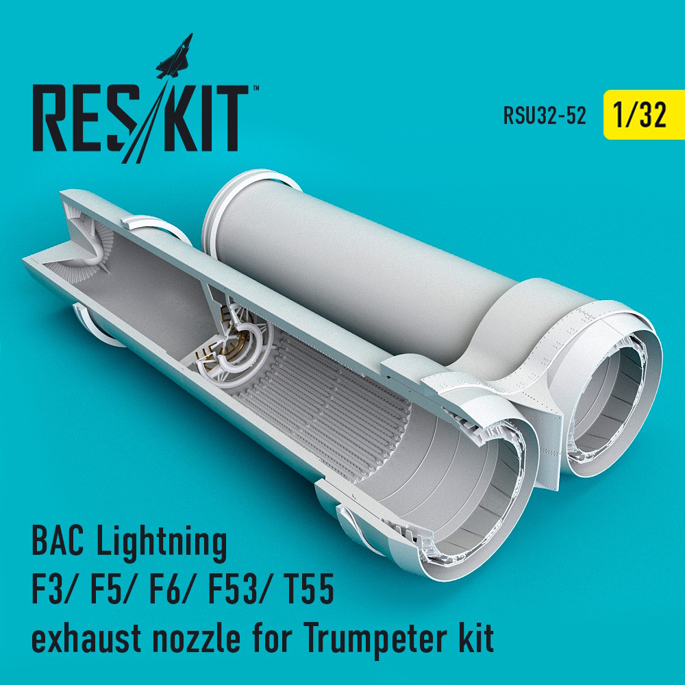 1/32 BAC Lightning F3/ F5/ F6/ F53/ T55 exhaust nozzle for Trumpeter kit for Trumpeter kits