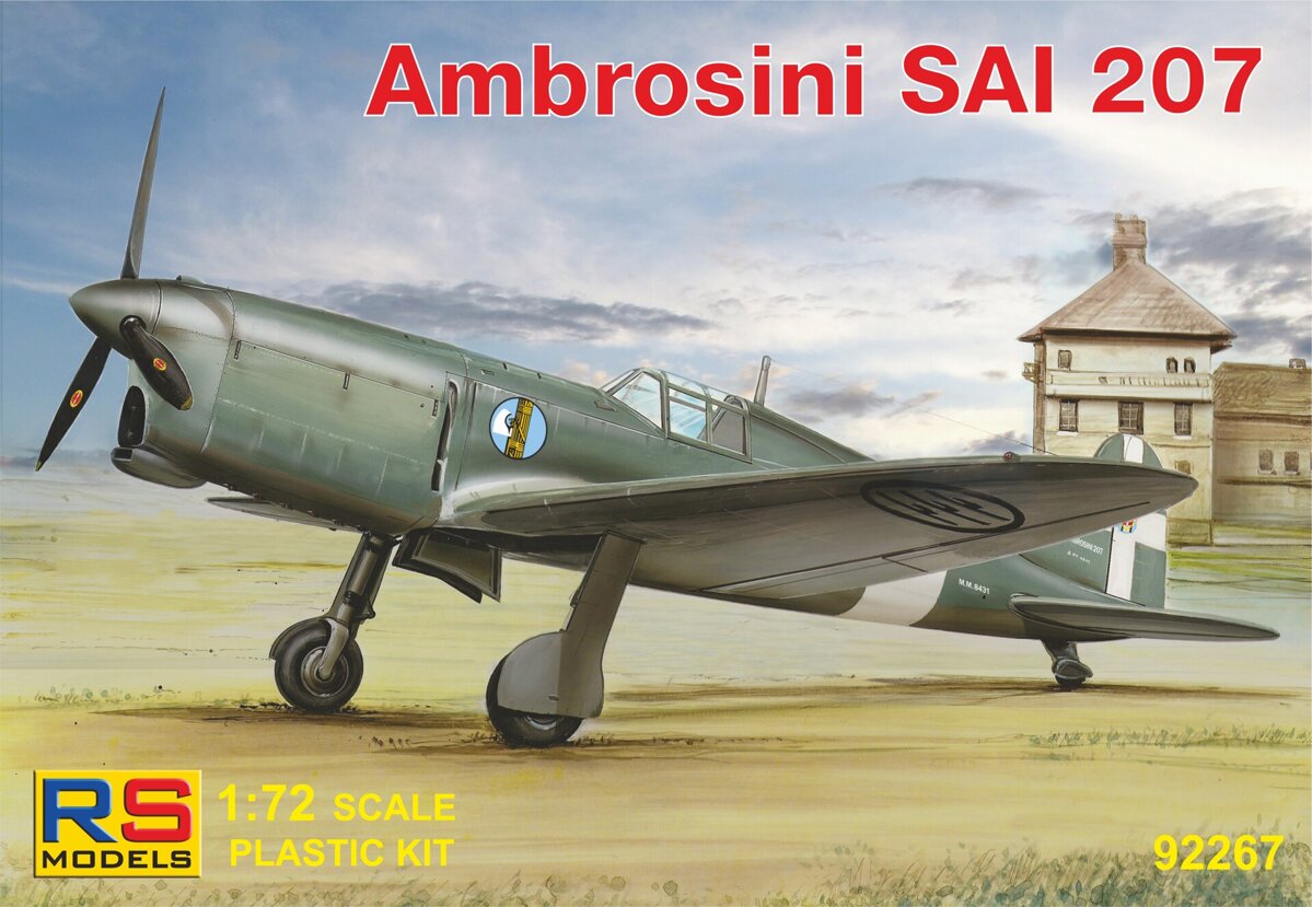 Plastikový model letadla 1/72 Ambrosini SAI.207