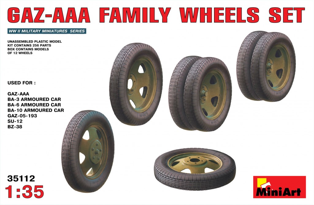 1/35 GAZ – AAA  Family Wheels set                                                                