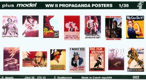 1/35 WW II. Propaganda Posters