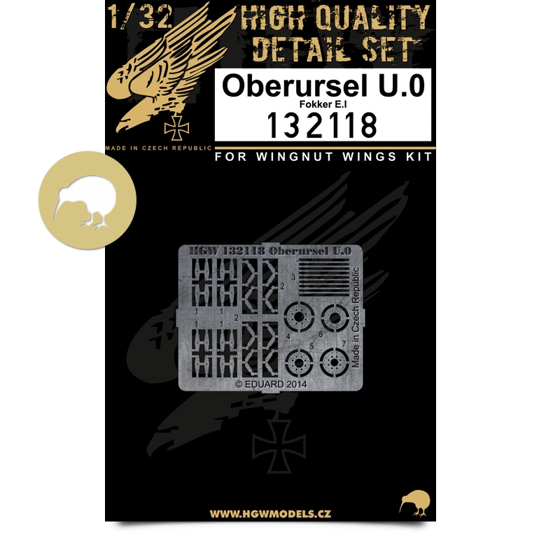 1/32 Fokker E.I - Oberursel U.0 Engine - Photo-etched Sets  - Wingnut Wings