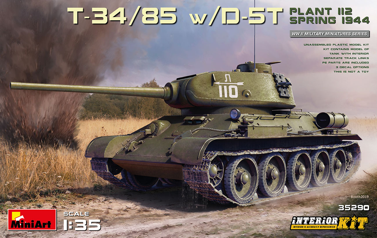 1/35 T-34/85 w/D-5T. PLANT 112. SPRING 1944. INTERIOR KIT