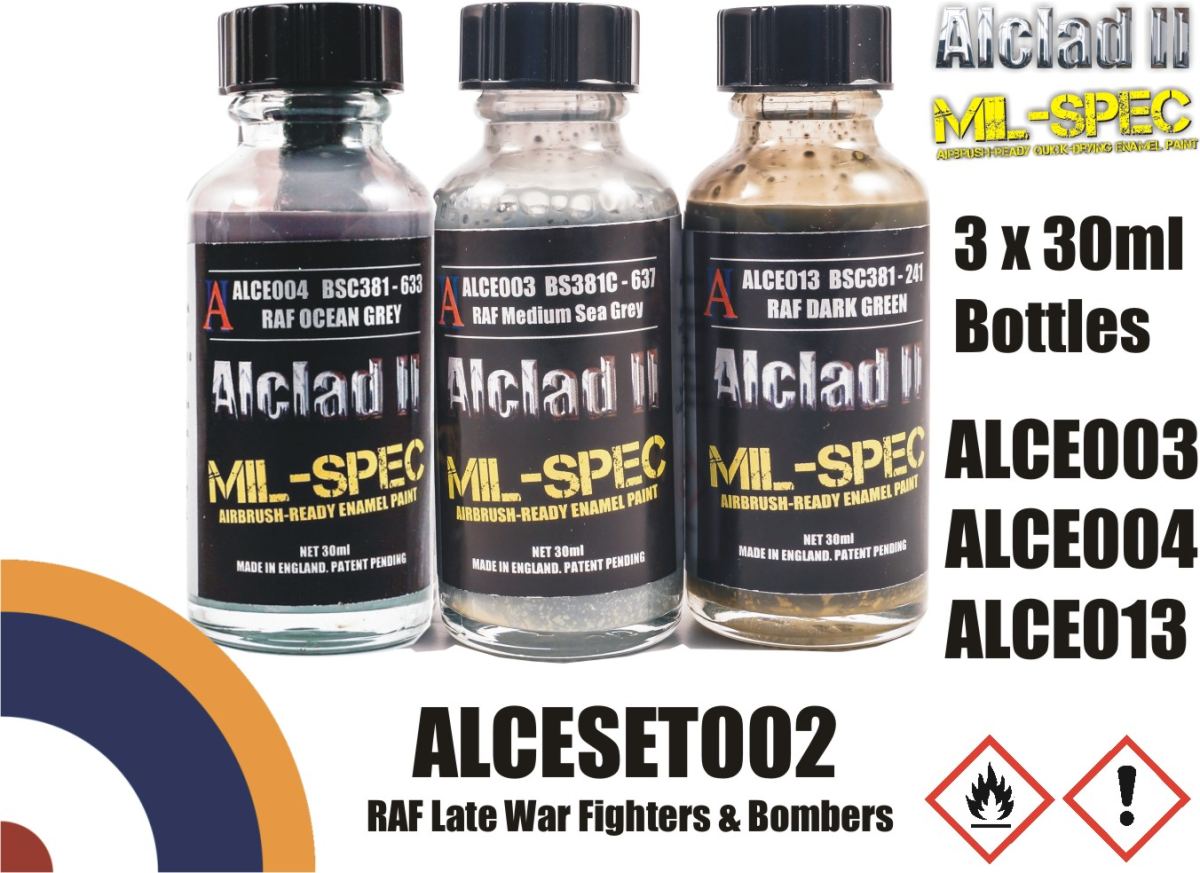 Late RAF Fighters & Bombers 3x - 30ml