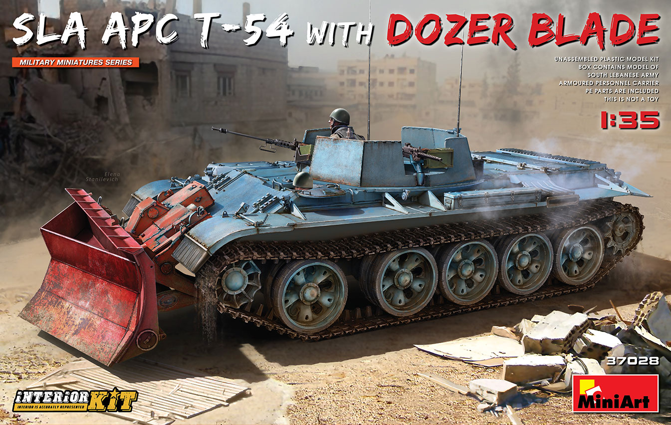 1/35 SLA APC T-54 w/Dozer Blade. Interior Kit