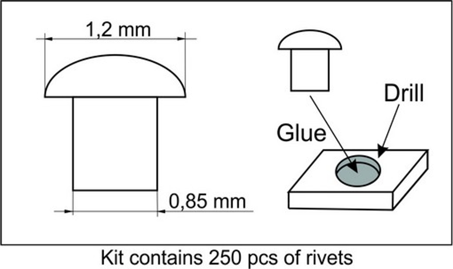 Rivets 1,2 mm