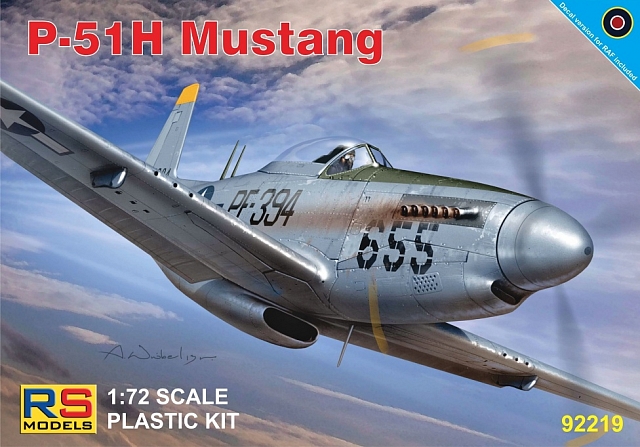 Plastikový model letadla 1/72 P-51H Mustang 4 decal v. for USA, GB