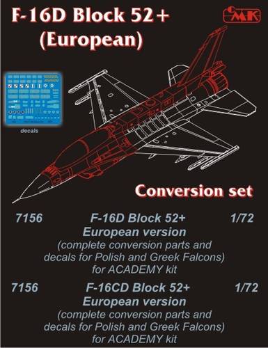 1/72 F-16D Block 52+Europe conv.set for ACA