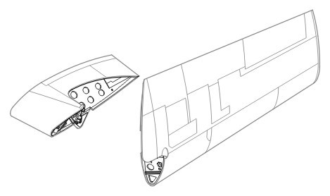 1/72 F4F Wildcat - wing fold set for HAS