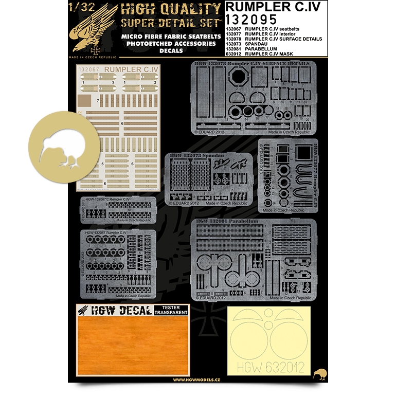 1/32 Rumpler C.IV - Super Detail Set - Photo-etched Sets  - Wingnut Wings