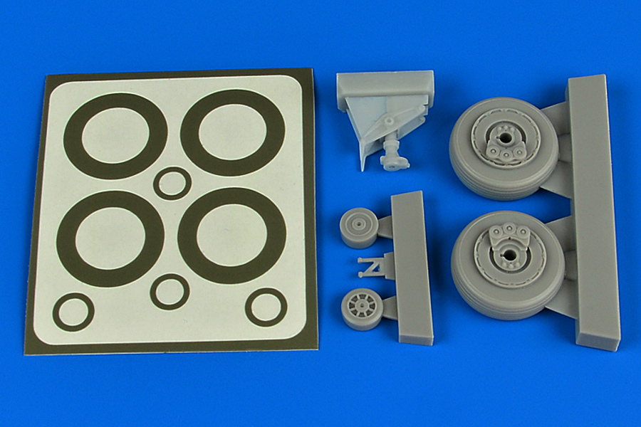 1/48 A-1H Skyraider wheels & paint masks for TAMIYA kit