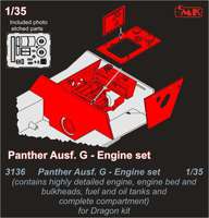 1/35 Panther Ausf.G Engine set for Drag.kit