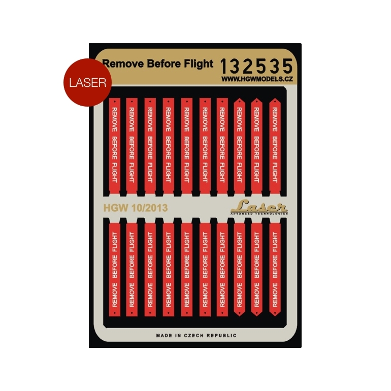 1/32 Remove Before Flight - Fabric Seat Belts  - pre-cut (laser) U.S. flags, RBF