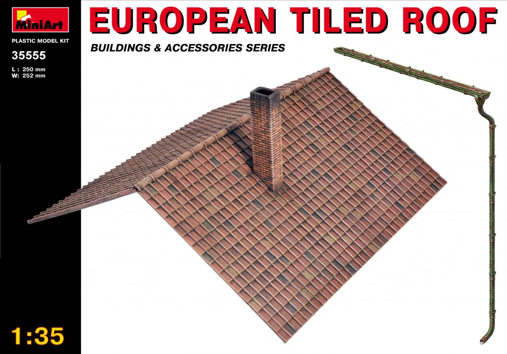 1/35 European Tiled Roof