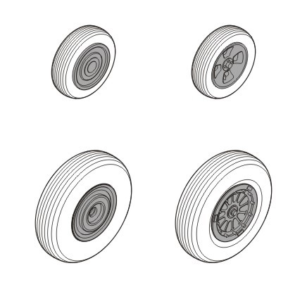 1/48 Cambera B.2/PR.9 - wheels set for AIR