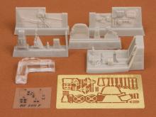 1/48 Bf-109F-2/F-4 cockpit set - Resin + PE for Hasegawa