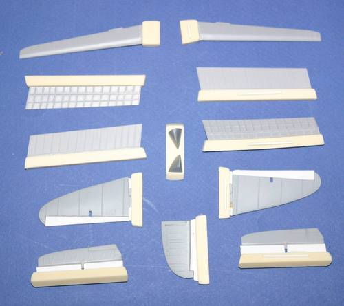 1/48 Ki 45 Toryu control surfaces - Jap. WWII