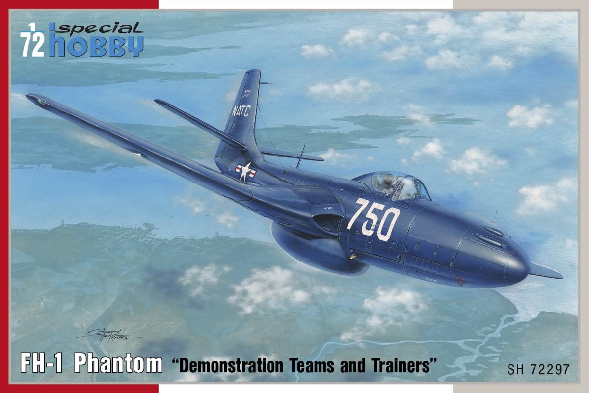 Plastikový model letadla 1/72 FH-1 Phantom Demonstration Teams and Trainers