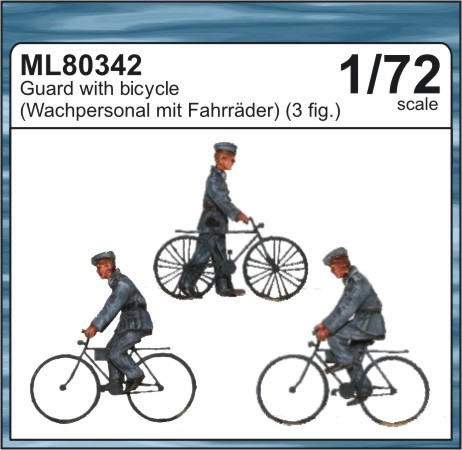 1/72 Guard with bicycle