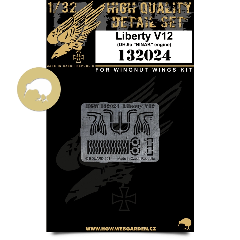 1/32 DH.9a - Liberty V.12 Engine - Photo-etched Sets  - Wingnut Wings