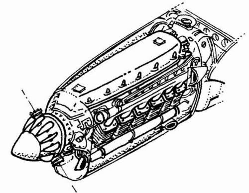 1/72 Fw-189A - engine set for CON/MPM (Argus 410)