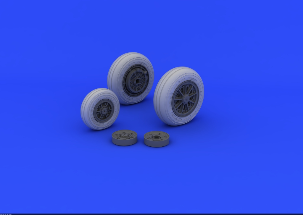 1/32 F-104 undercarriage wheels late for ITALERI kit