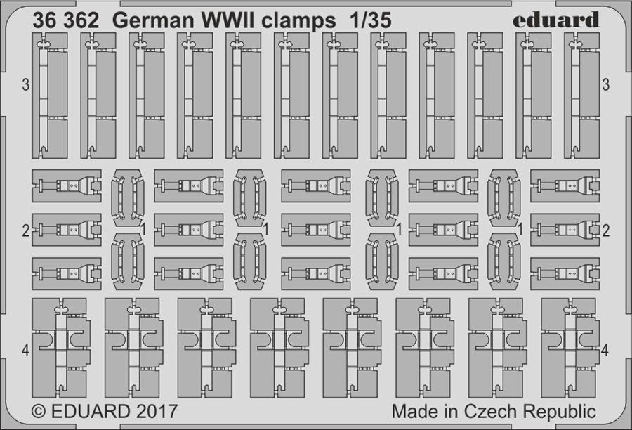 1/35 German WWII clamps